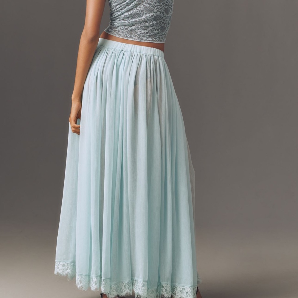 Anthropologie Sheer Maxi Skirt - Picture 3 of 3